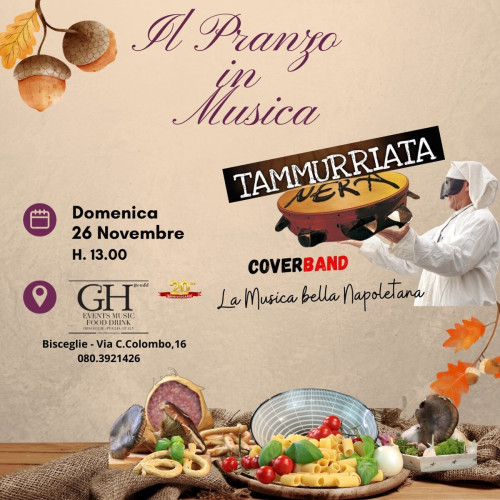 Il Pranzo in Musica a Bisceglie - Tammurriata Nera ...la bella musica napoletana!