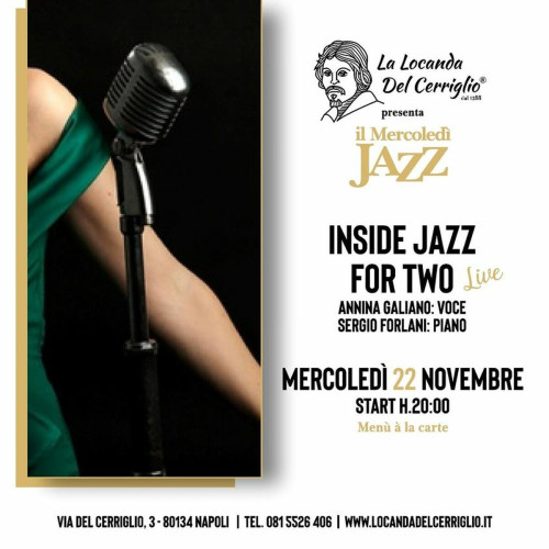 Inside jazz for two con Forlani/Galiano alla Locanda del Cerriglio