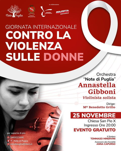 Concerto per la giornata contro la violenza sulle donne
