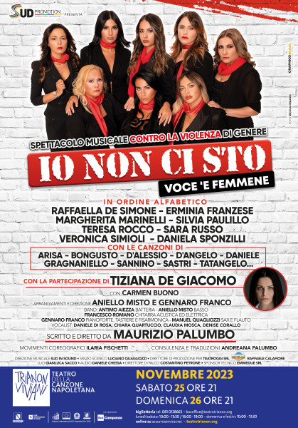 Otto artiste nello spettacolo musicale contro la violenza sulle donne