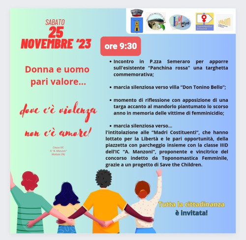 Donna e uomo pari valore... dove c'è violenza non c'è amore!