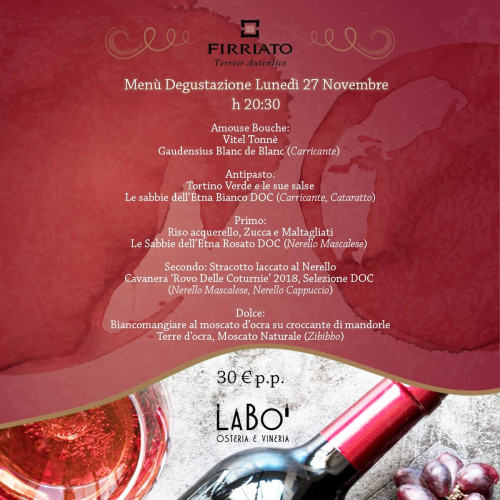 Serata Degustazione: Azienda Firriato