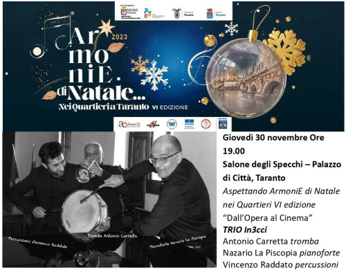 Aspettando ArmoniE di Natale nei Quartieri - Trio In3cci