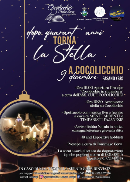 Dopo quarant'anni torna la Stella a COCOLICCHIO