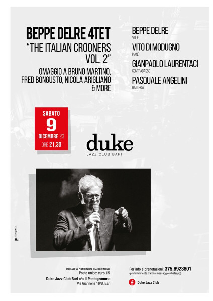 “Beppe Delre 4tet - The Italian Crooners Vol. 2”