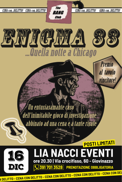 ENIGMA 33 - Cena con delitto