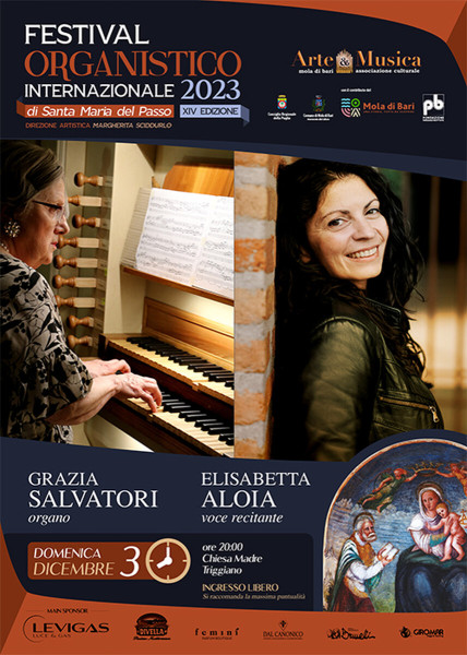 Concerto per organo e voce recitante con Grazia Salvatori ed Elisabetta Aloia