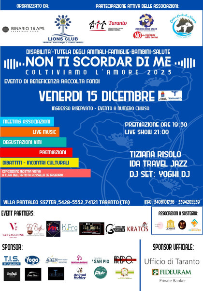 Non ti scordar di me - coltiviamo l' Amore 2023