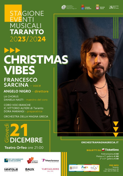 Taranto – Christmas Vibes – FRANCESCO SARCINA & l&apos;Orchestra della Magna Grecia