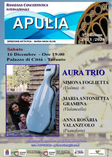 RASSEGNA CONCERTISTICA INTERNAZIONALE "APULIA" - TRIO AURA
