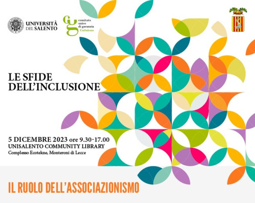 Dal 5 dicembre ciclo di seminari su “Le sfide dell'inclusione”