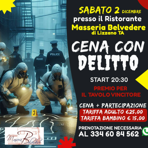 Cena Con Delitto - UN NUOVO GIALLO VI ASPETTA