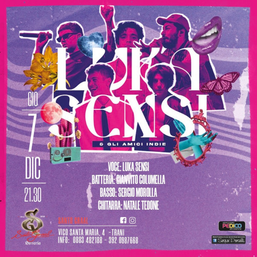 Luka Sensi & gli Amici Indie live a Trani