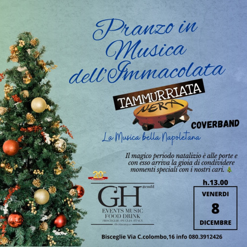 PRANZO IN MUSICA DELL'IMMACOLATA - TAMMURRIATA NERA LIVE A BISCEGLIE