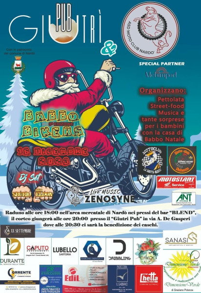 La sfilata in moto dei Babbo Bikers a Nardò