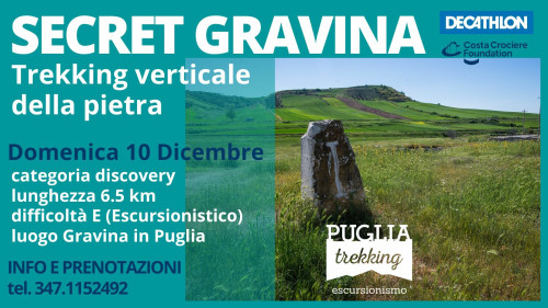 SECRET GRAVINA  Trekking verticale della pietra