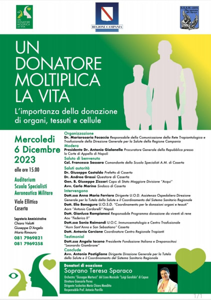 UN DONATORE MOLTIPLICA LA VITA