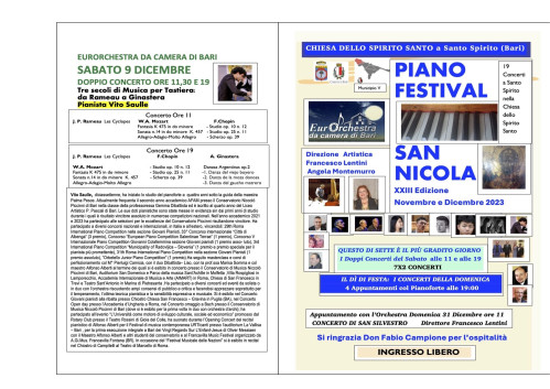 Pianofestival: Tre secoli di Musica col pianista  Saulle