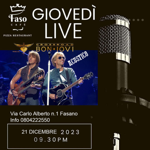 Fasano – Crossroad Bon jovi Tribute Live Acustico