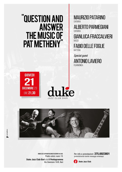 Question and Answer - The music of Pat Metheny