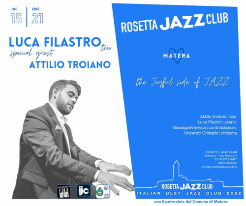 Luca Filastro trio feat. ATTILIO TROIANO - The Joyful Side of Jazz