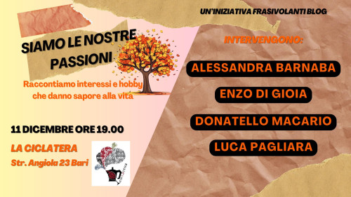 Siamo le nostre passioni - Incontriamoci e raccontiamoci a La Ciclatera