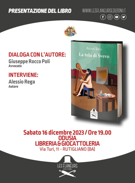 Presentazione Romanzo ' La Tela di Svevo' di Alessio Rega
