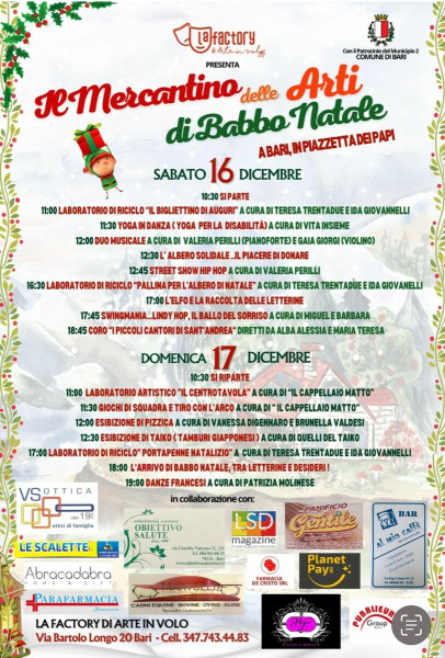 IL MERCATINO DELLE ARTI DI BABBO NATALE