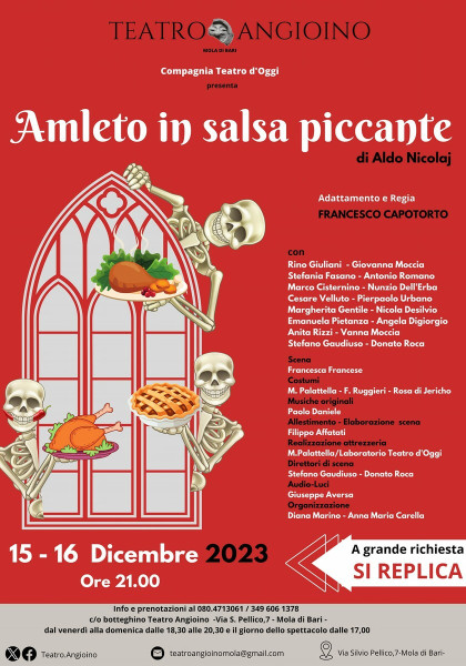 " Amleto in Salsa piccante" commedia brillante