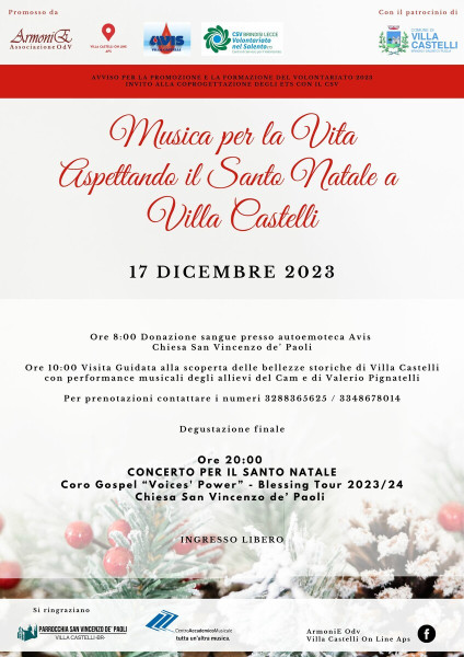 Musica per la Vita Aspettando il Santo Natale
