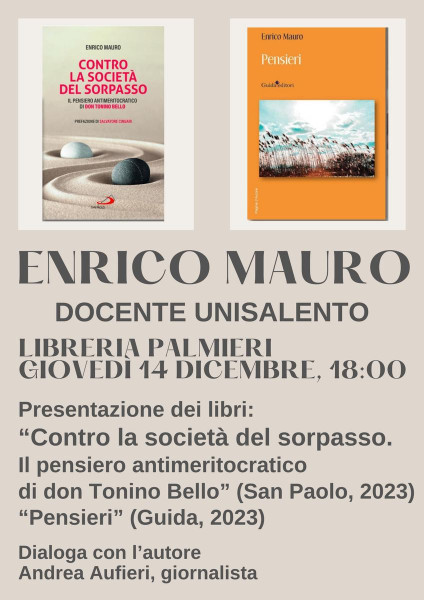 Enrico Mauro presenta: "Contro la società del sorpasso"