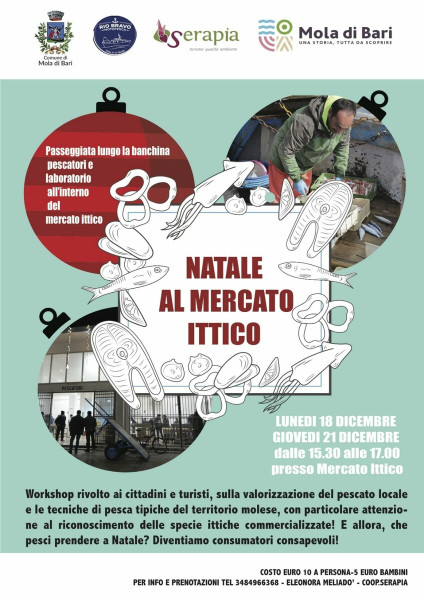 Natale al mercato ittico (18 e 21 dicembre 2023)