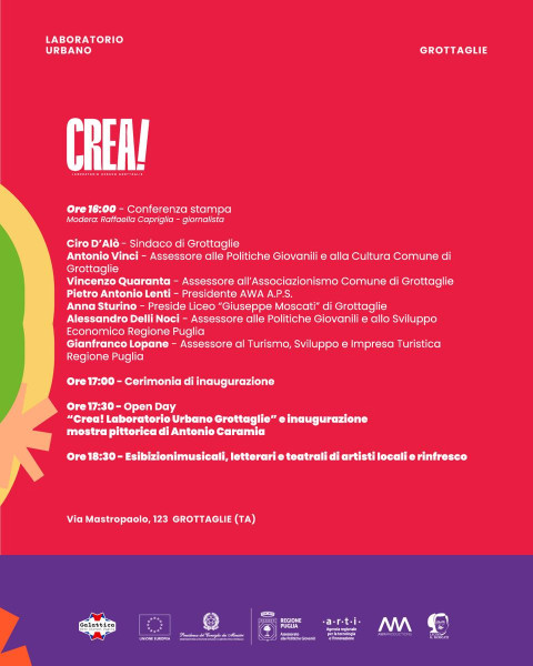Inaugurazione Crea! Laboratorio Urbano
