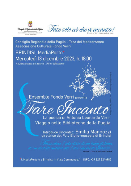 FARE INCANTO  Concerto recital :  Fate solo quel che V incanta