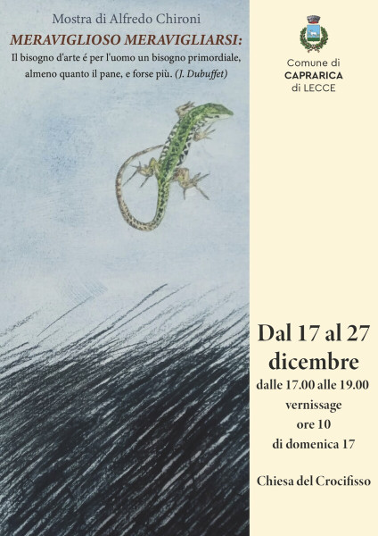 Meraviglioso meravigliarsi: mostra di Alfredo Chironi