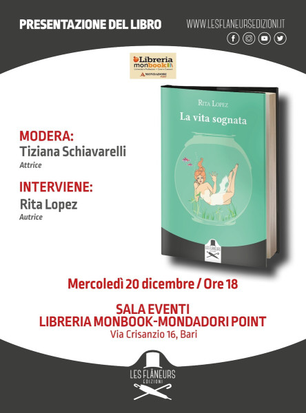 Rita Lopez presenta il suo nuovo libro La vita sognata