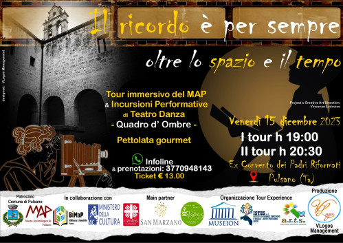 Il Ricordo è per sempre, oltre lo spazio e il tempo ... Tour Experience