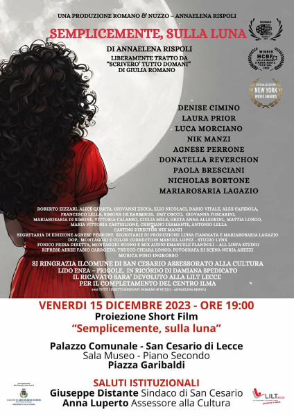 Evento Proiezione Film "Semplicemente, sulla luna" di Annaelena Rispoli