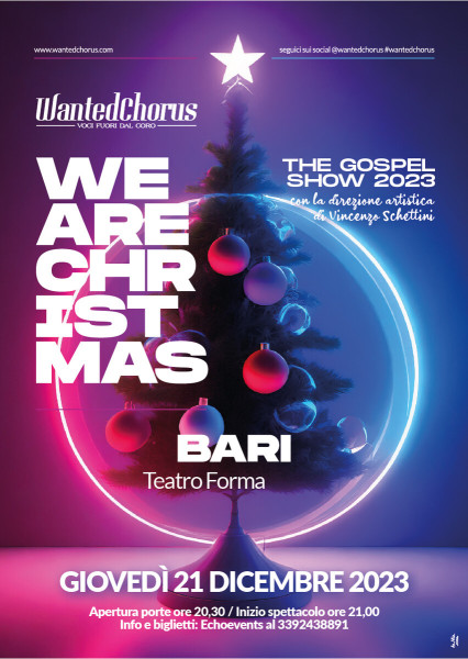 Wanted Chorus in We are Christmas - The Gospel Show 2023