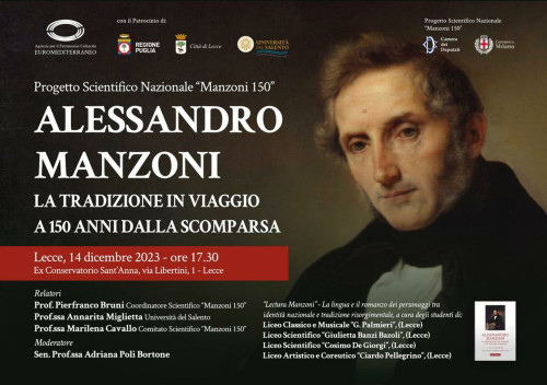 ALESSANDRO MANZONI.  LA TRADIZIONE IN VIAGGIO A 150 ANNI DALLA SCOMPARSA
