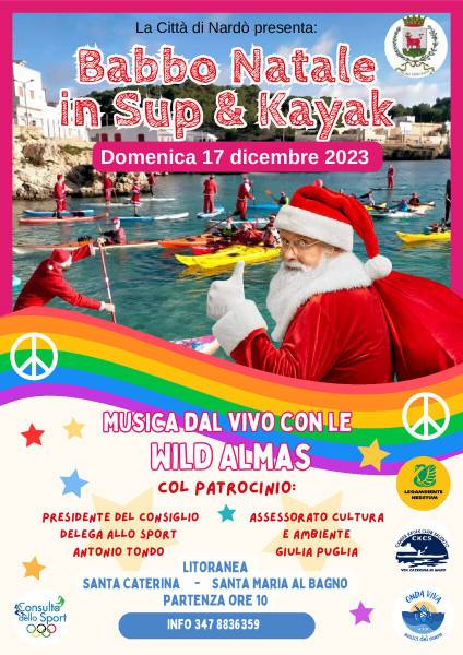 Babbo Natale in SUP & kayak