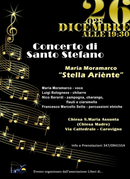 Maria Moramarco, "Stella Ariènte" - CONCERTO DI SANTO STEFANO -