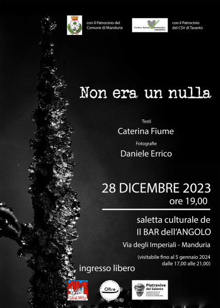 Non era un nulla. Fotografie di Daniele Errico e poesie di Caterina Fiume