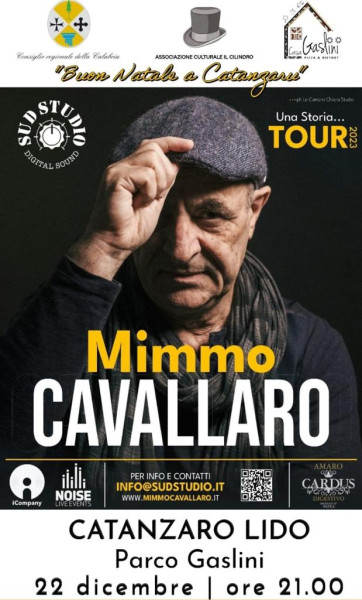 Mimmo Cavallaro in concerto il 22 dicembre a Catanzaro