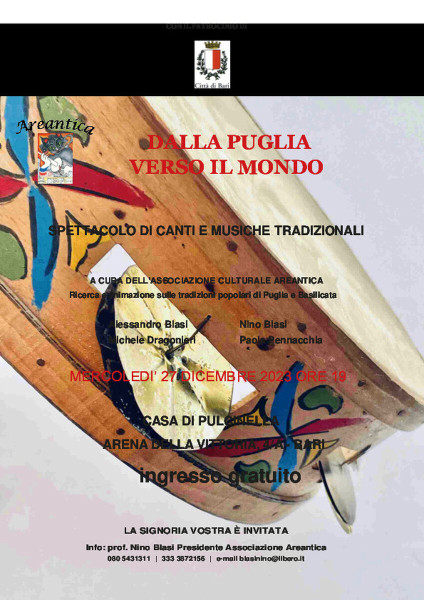 DALLA PUGLIA VERSO IL MONDO