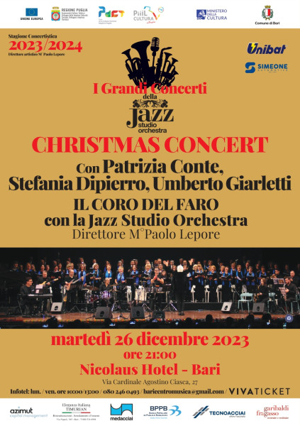 Jazz Studio Orchestra con Tanti Ospiti. Santo Stefano in Musica con christmas Concert