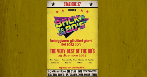 Una serata di quelle Belle; "FESTACCHIONE" anni 80