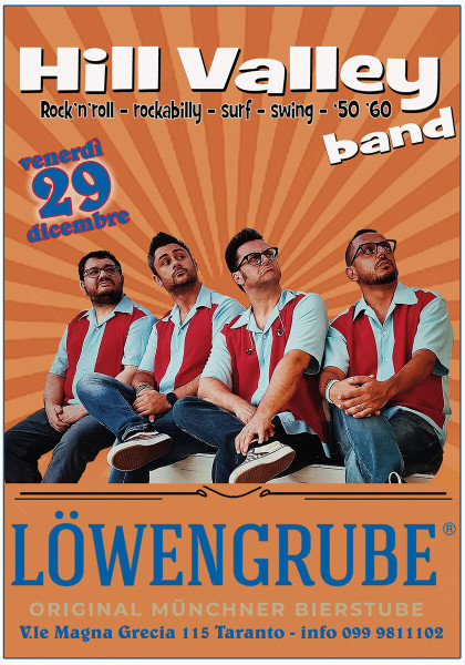 Rock'n'roll party al Lowengrube con la Hill Valley band