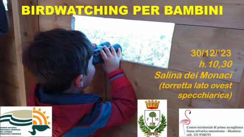 BIRDWATCHING PER BAMBINI in Salina Monaci