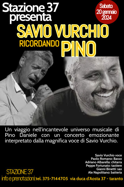 Savio Vurchio ricordando Pino Daniele